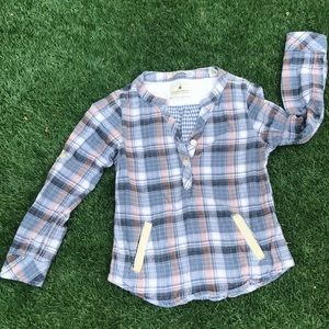 Scotch R’Belle plaid long sleeve shirt